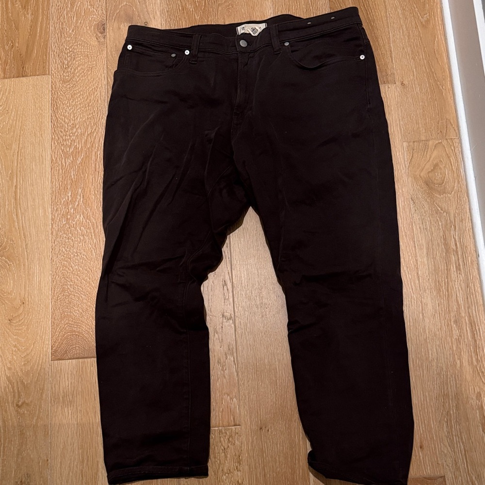 Madewell Athletic Slim Brown Jeans